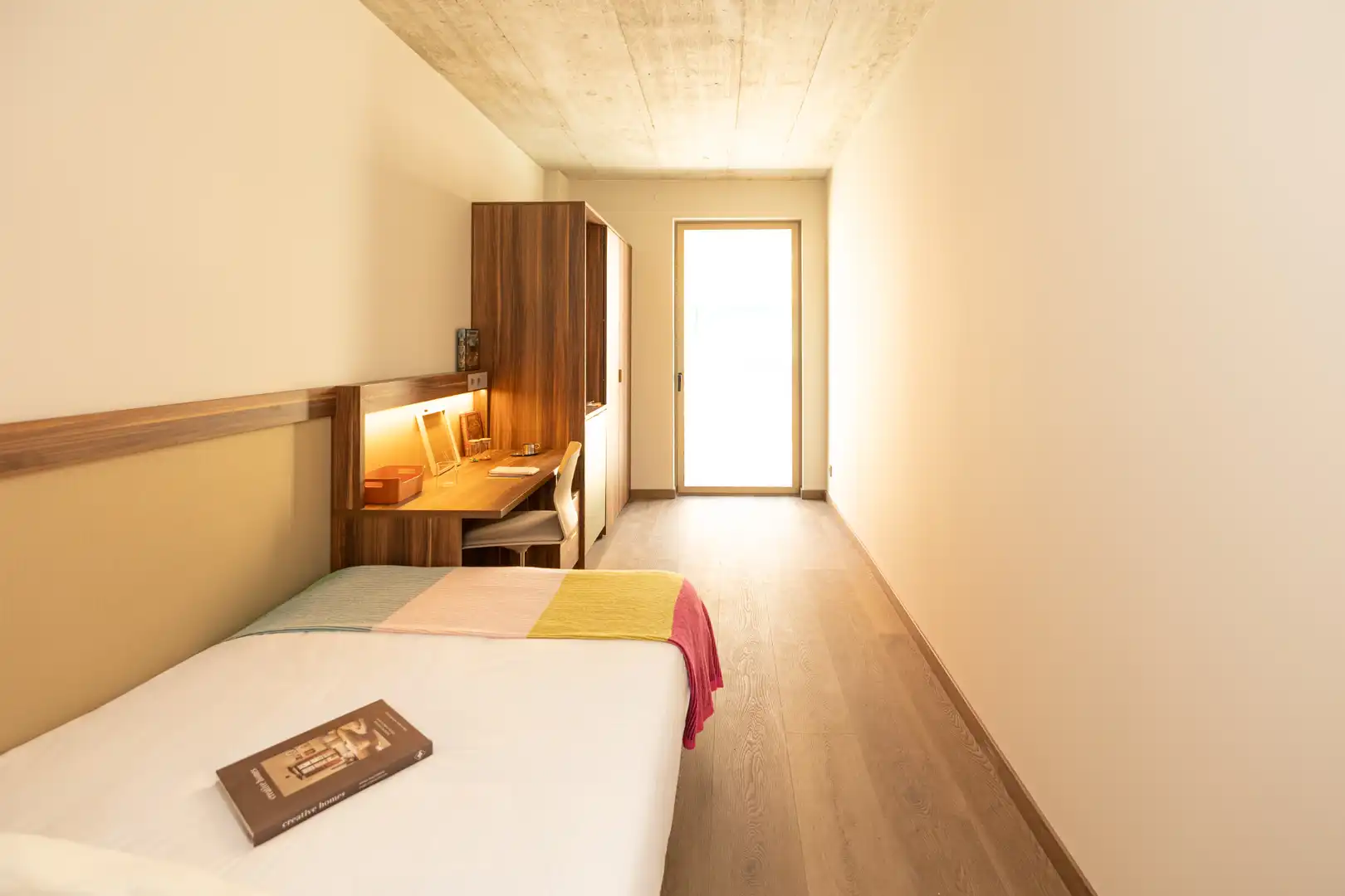 Schlafzimmer von Wohnung zur Miete in Barcelona mit Klimaanlage, Heizung und Möbliert