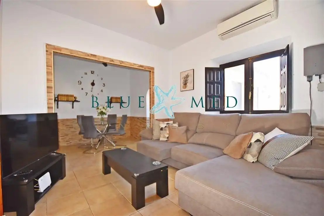 Sala de estar de Casa o chalet en venta en Fuente Álamo de Murcia con Aire acondicionado, Calefacción y Terraza