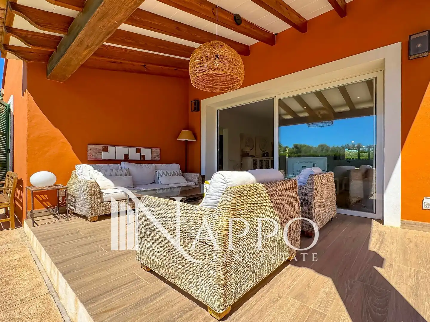 Terrace of Houses for rent in Campos  with Air Conditioner, Heating and Private garden