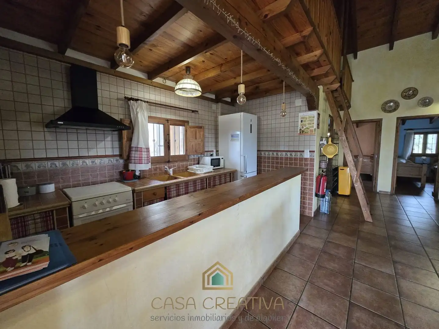 Cocina de Casa o chalet en venta en Chella con Aire acondicionado, Jardín privado y Amueblado
