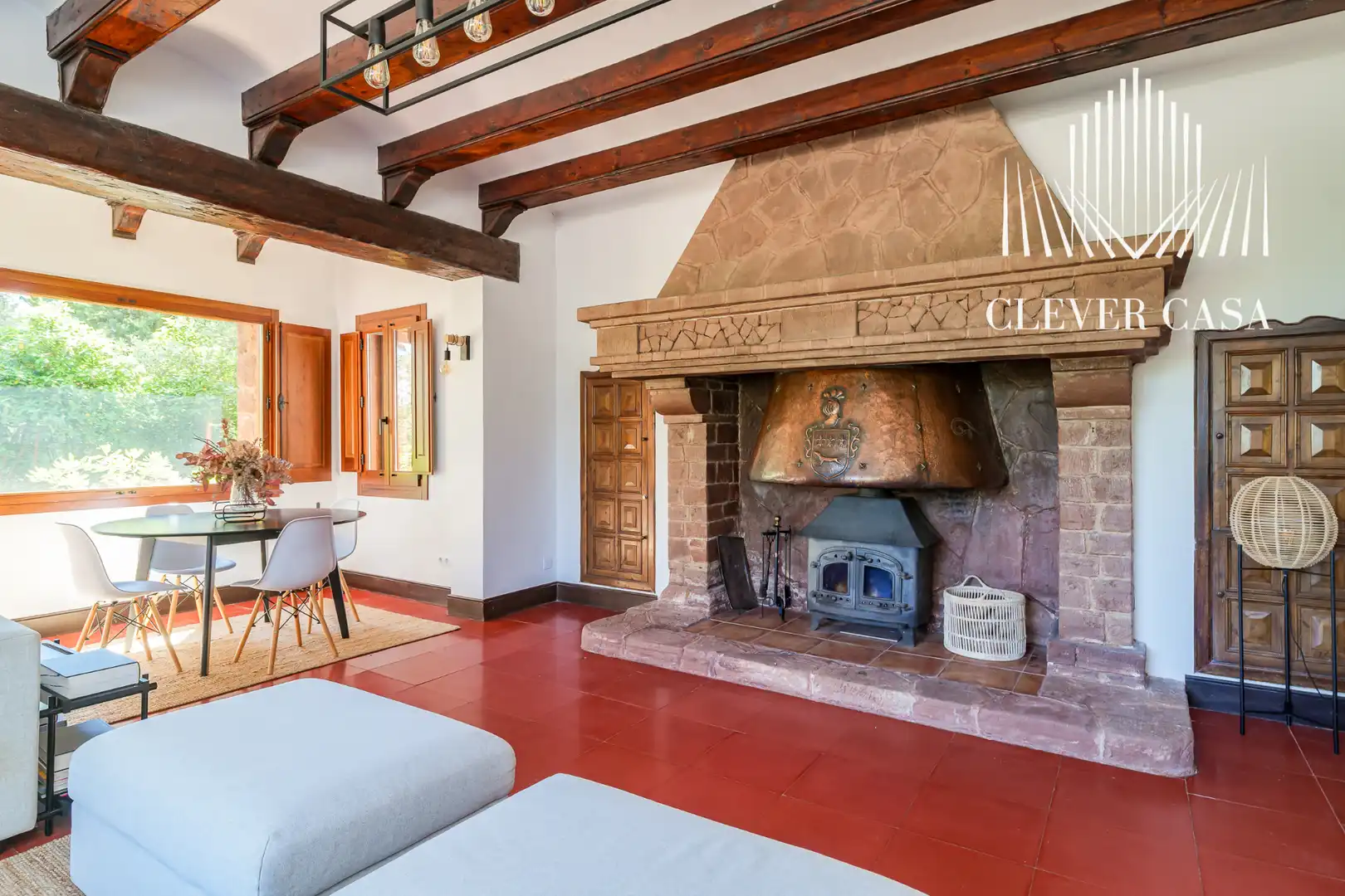 Sala de estar de Casa o chalet en venta en Castellví de Rosanes con Aire acondicionado, Calefacción y Jardín privado