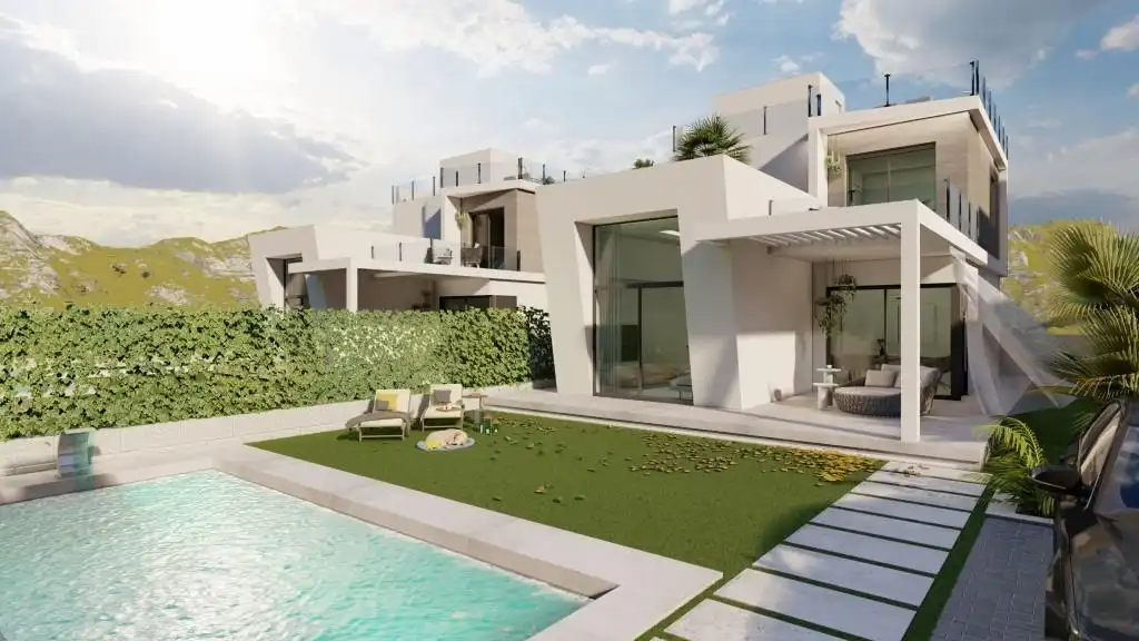 Detached house with pool for sale in Balcón de Finestrat - Terra Marina