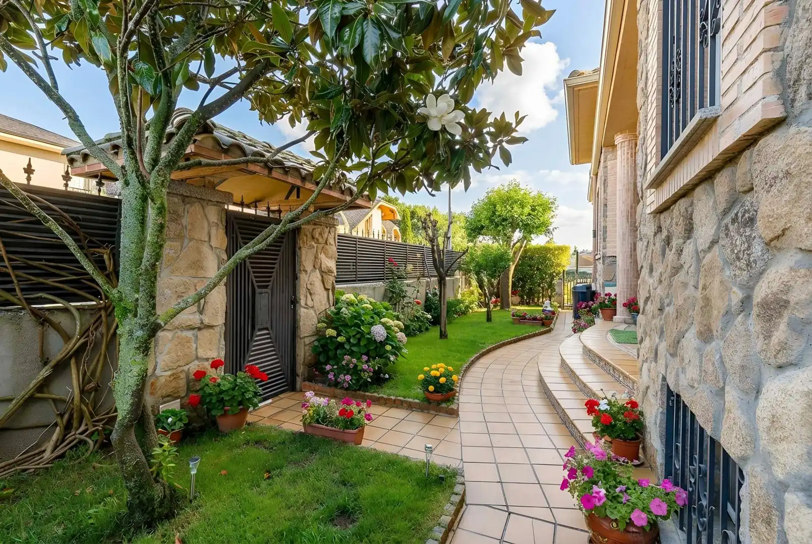 Garden of Houses for sale in Guadarrama  with Air Conditioner, Heating and Terrace