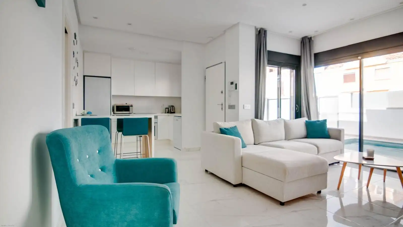 Sala d'estar de Casa o xalet en venda en San Javier amb Aire condicionat, Calefacció i Jardí privat