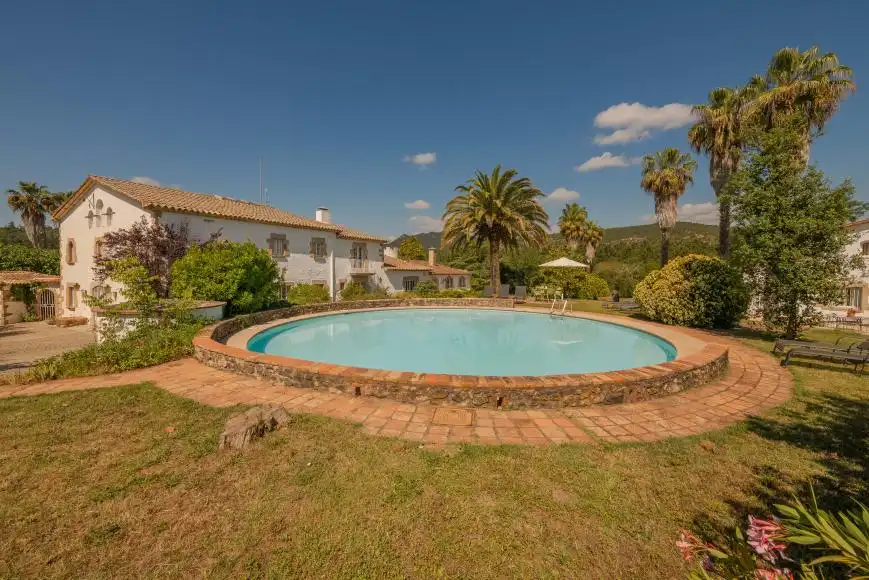 Jardí de Finca rústica en venda en Riudarenes amb Aire condicionat, Calefacció i Jardí privat