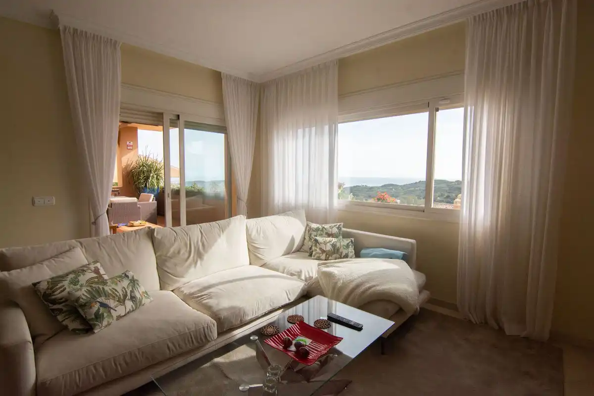 Sala de estar de Piso en venta en Ojén con Trastero y Piscina