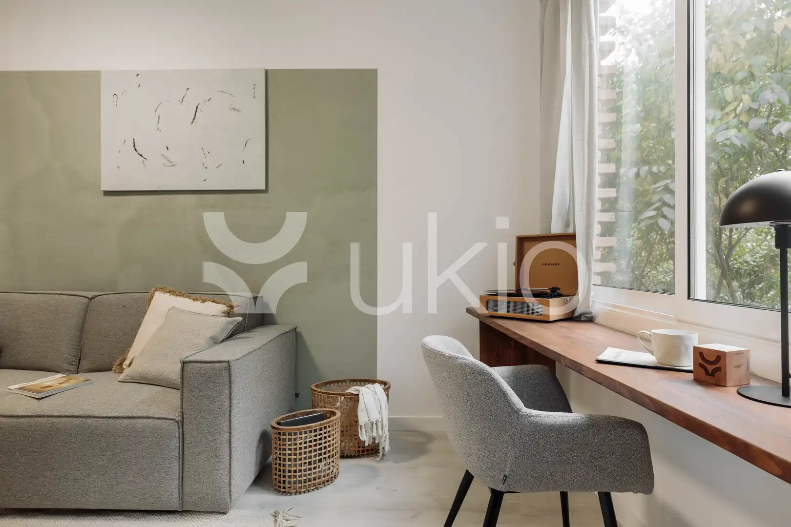 Habitación de Apartamento de alquiler en Barcelona con Aire acondicionado, Calefacción y Amueblado