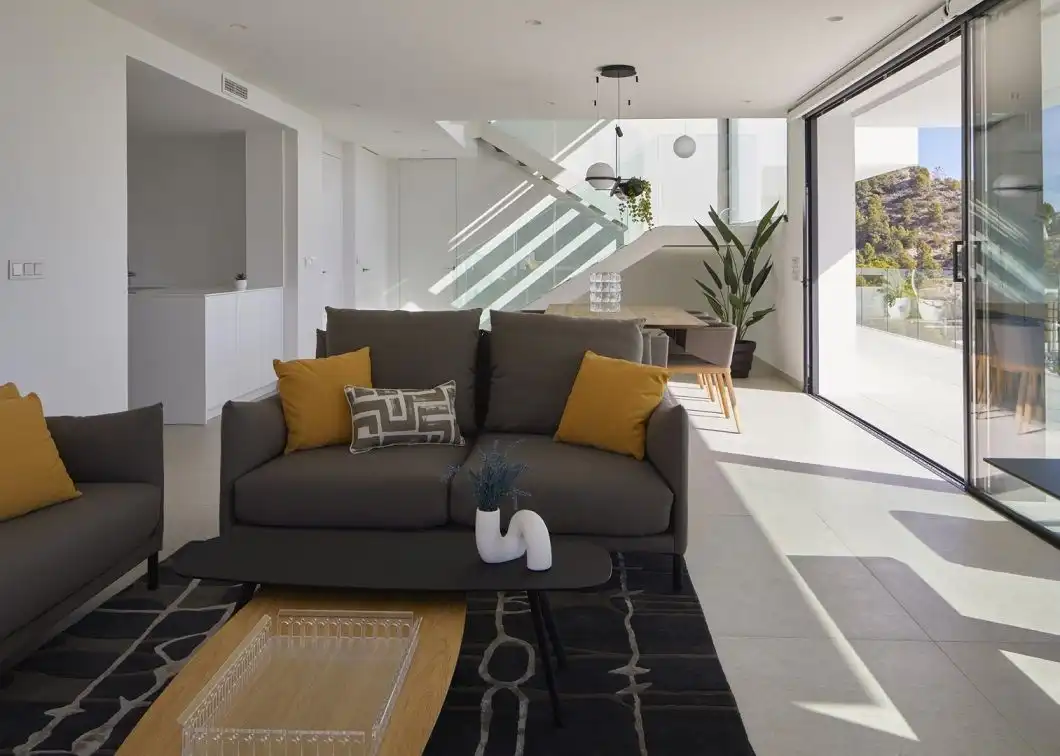 Sala d'estar de Casa o xalet en venda en Altea amb Aire condicionat, Calefacció i Jardí privat