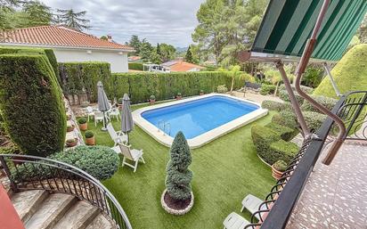Swimming pool of House or chalet for sale in Genovés  with Air Conditioner, Heating and Private garden