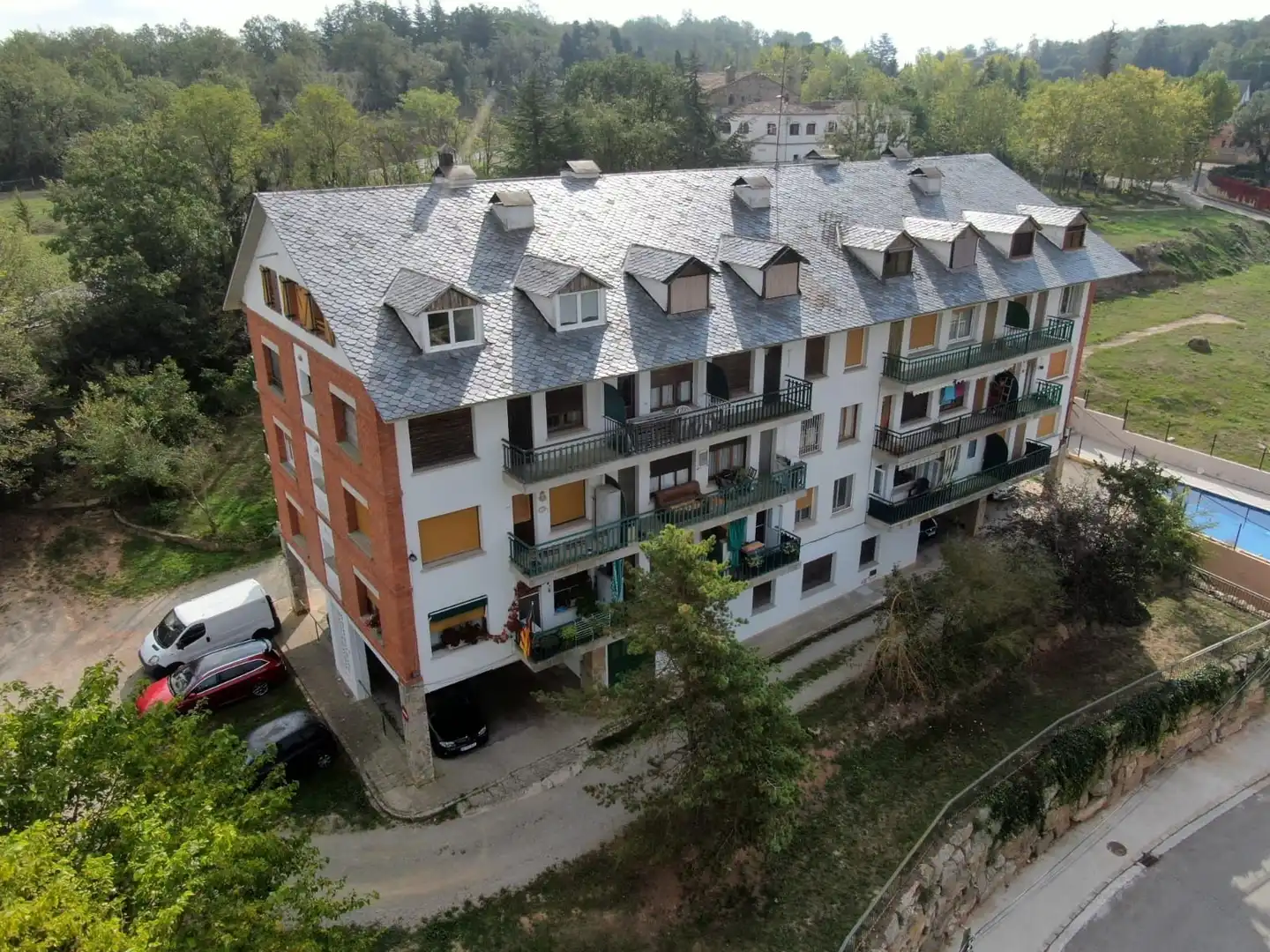Vista exterior de Piso en venta en Moià con Calefacción, Amueblado y Piscina comunitaria