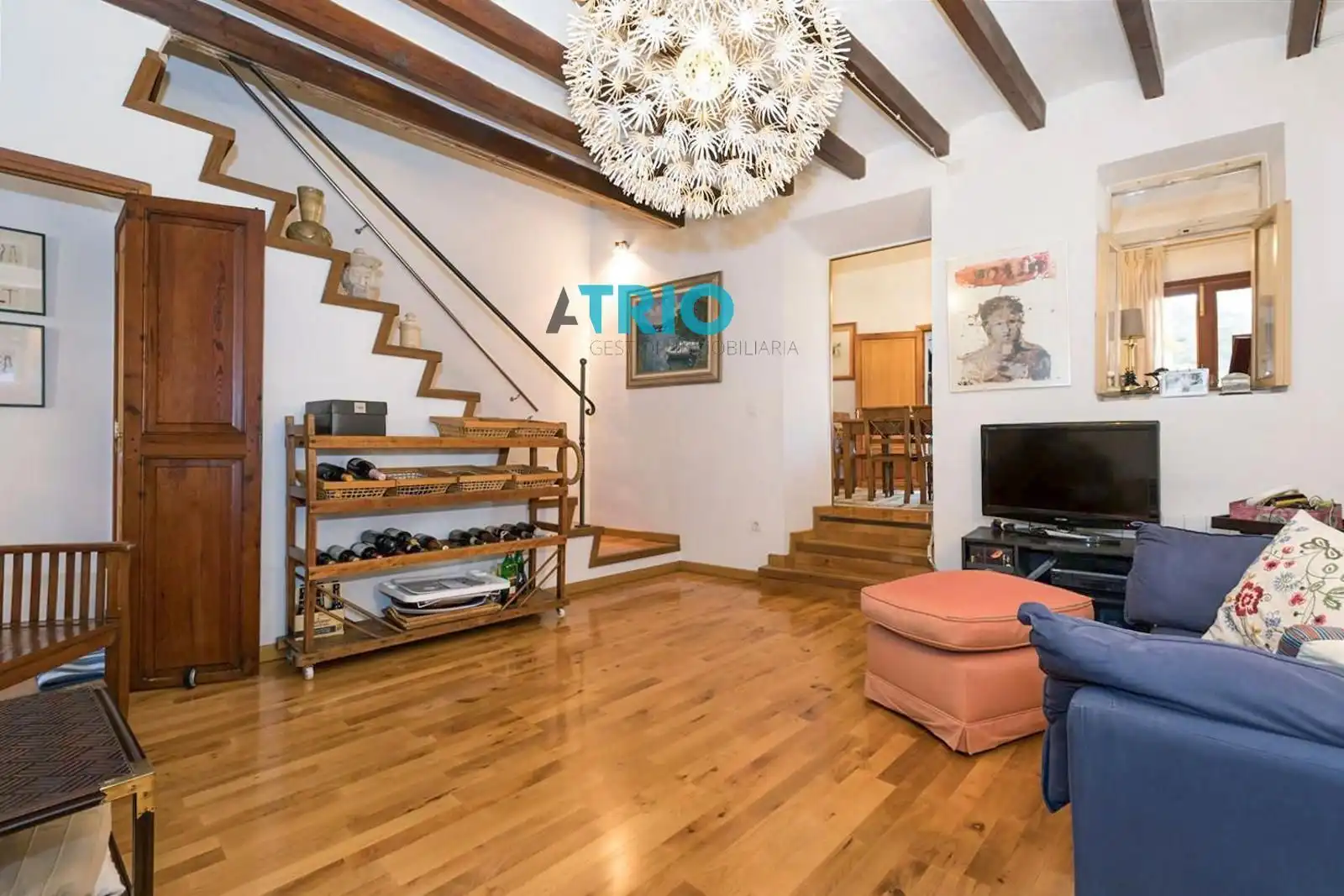 Sala de estar de Dúplex de alquiler en Alaró con Aire acondicionado, Calefacción y Parquet