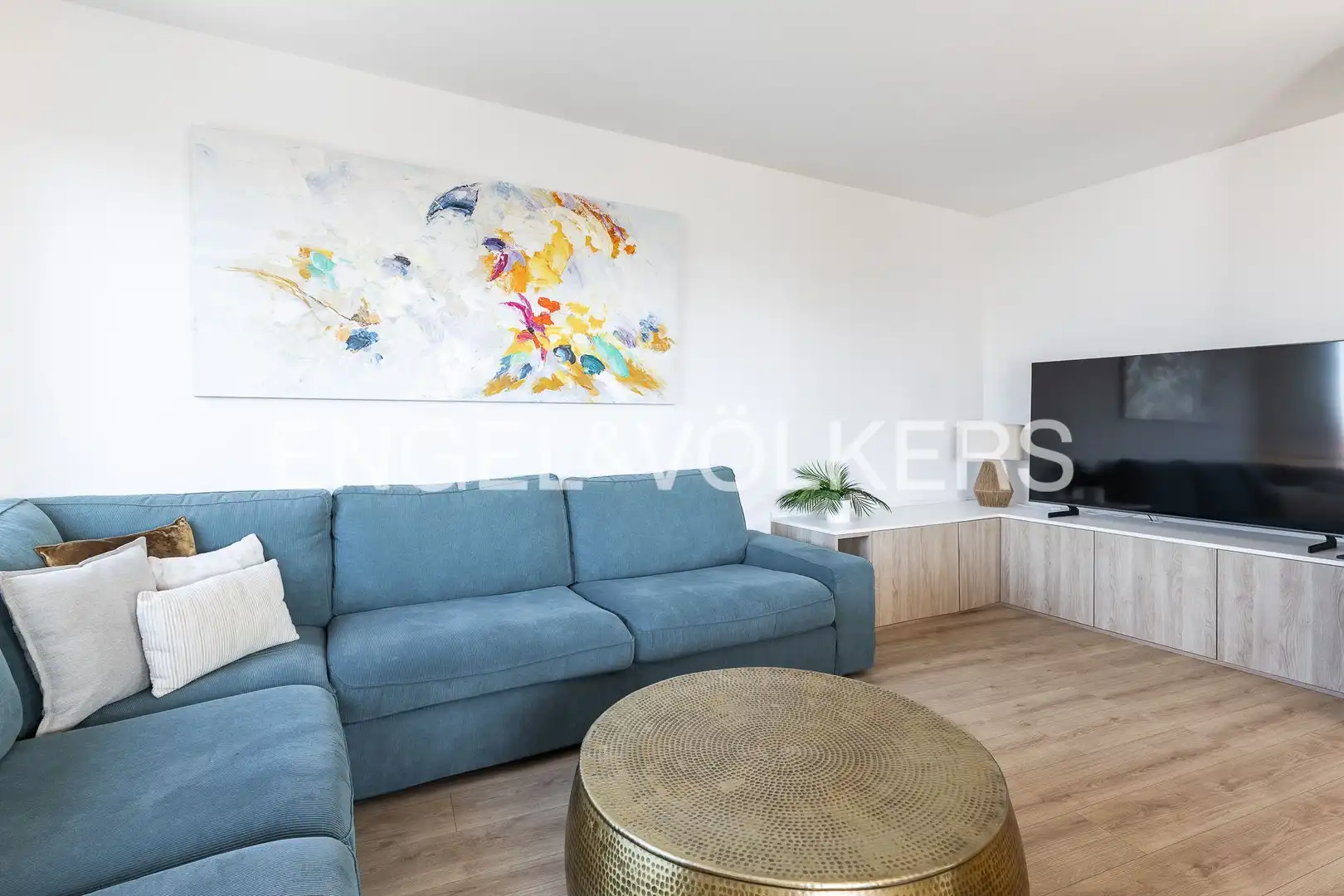 Sala de estar de Piso en venta en Sant Adrià de Besòs con Aire acondicionado, Calefacción y Parquet