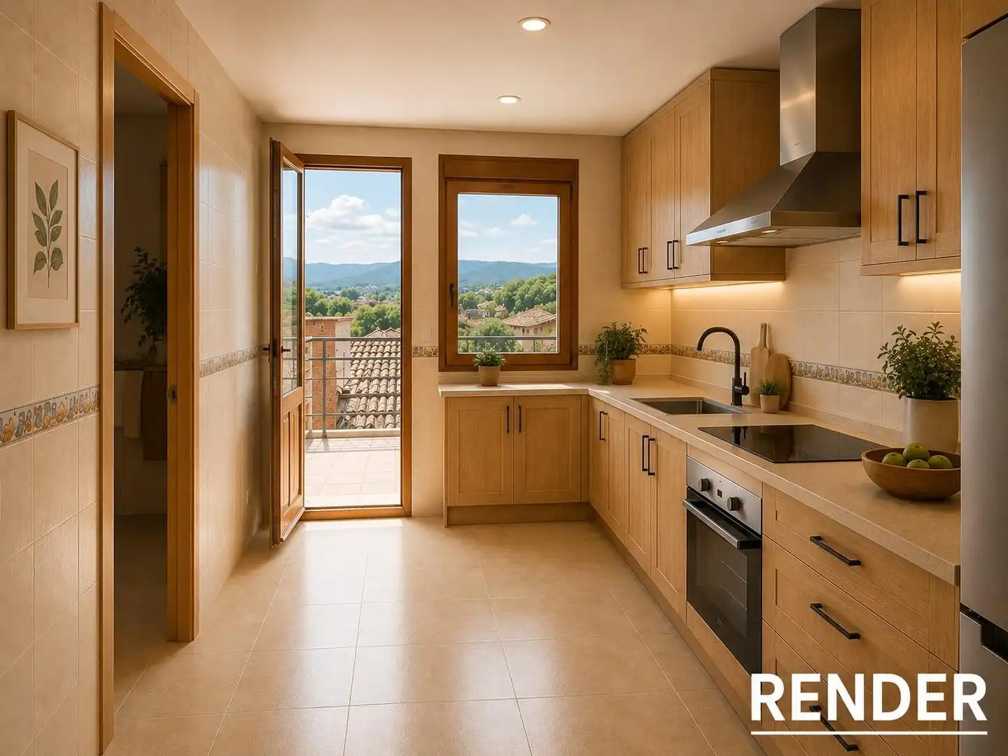 Cocina de Casa o chalet en venta en Sant Martí de Tous con Balcón