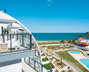 Exterior view of Flat for sale in Els Poblets  with Heating and Swimming Pool