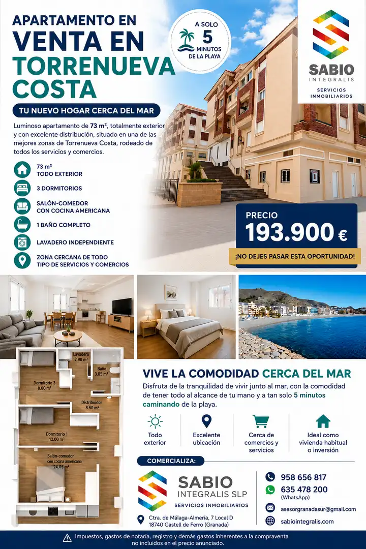 Flat for sale in Torrenueva Costa, imagen 3