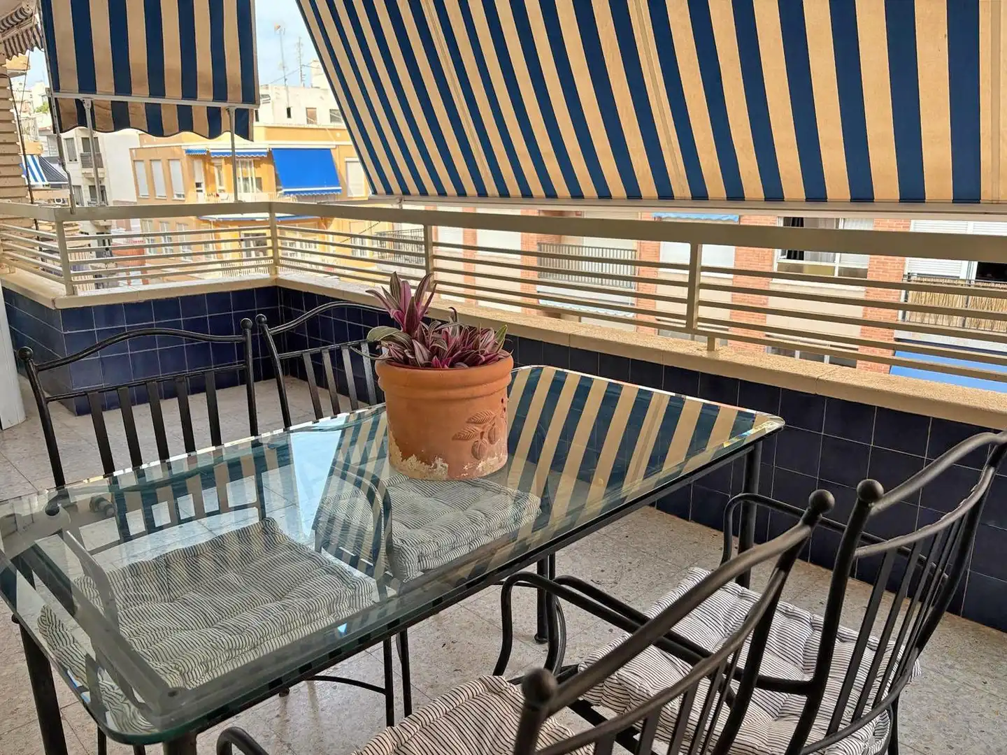 Terrace of Flat for rent in Santa Pola  with Heating, Terrace and Furnished