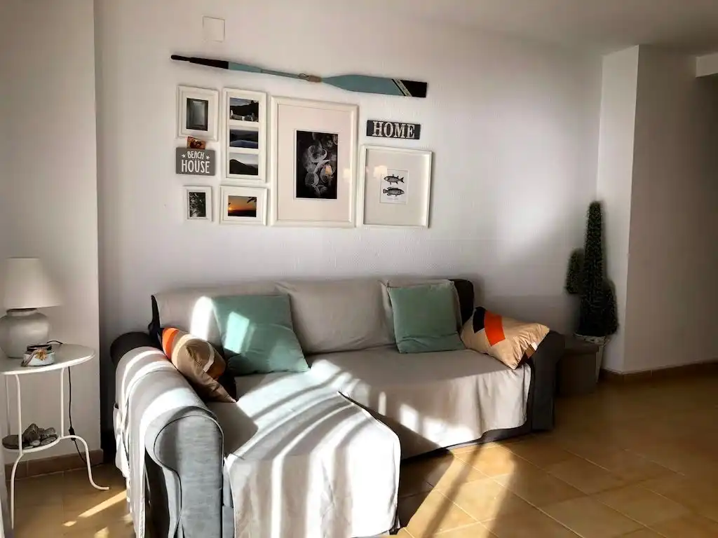 Sala d'estar de Apartament de lloguer en Calonge i Sant Antoni amb Terrassa i Moblat