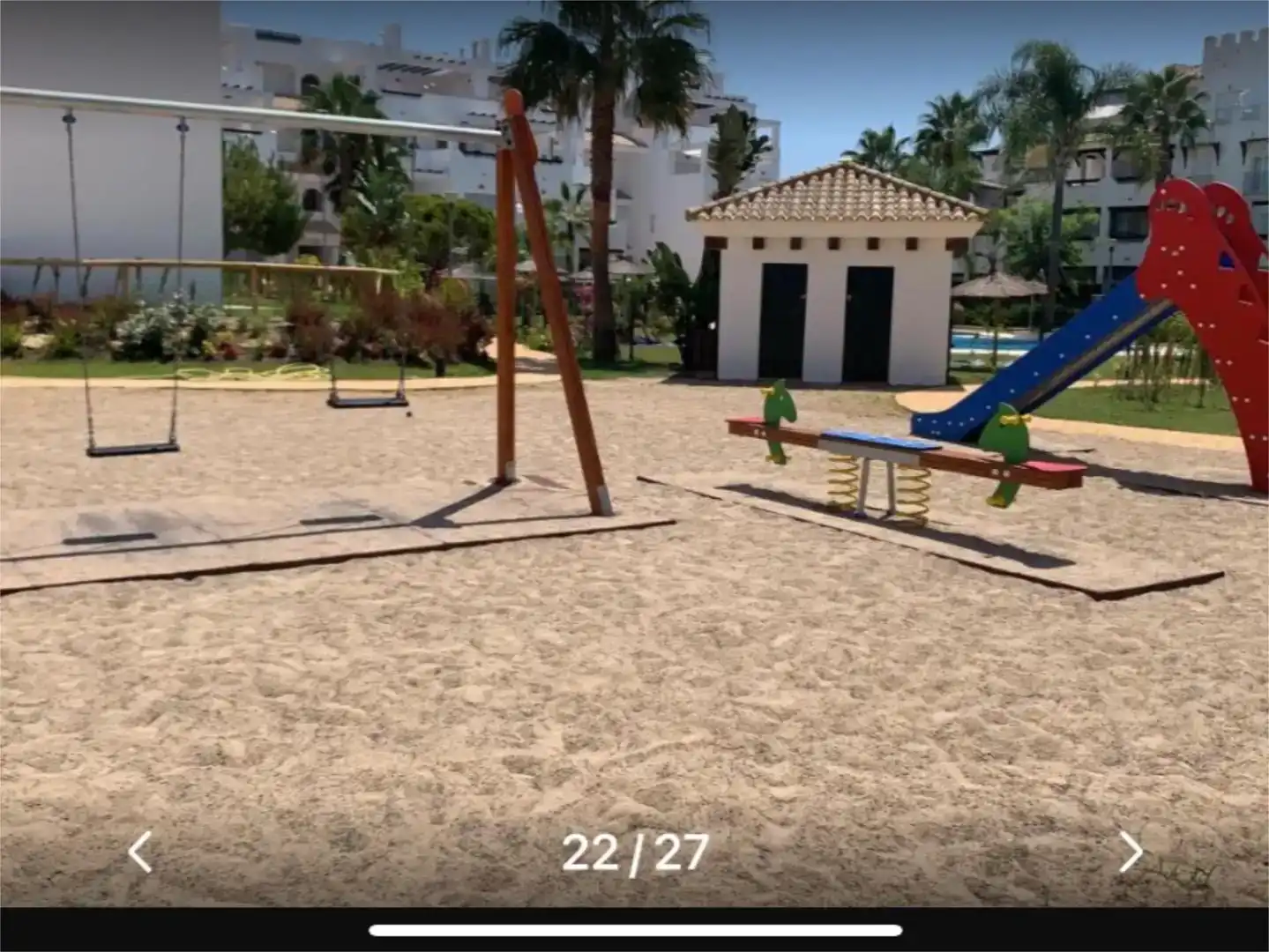 Parkplatz von Wohnung zur Miete in Rota mit Klimaanlage, Privatgarten und Schwimmbad