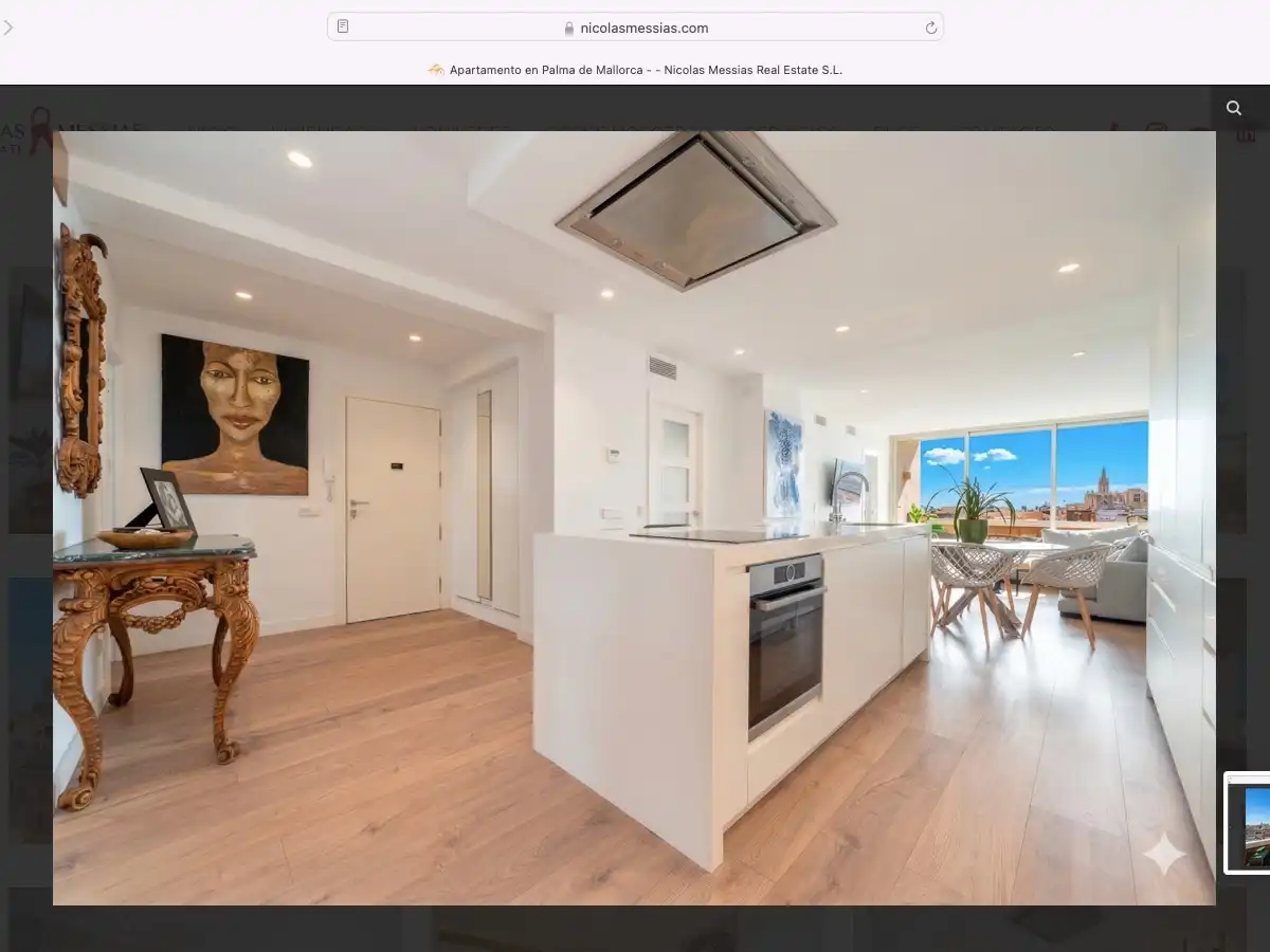 Küche von Wohnung zum Verkauf in  Palma de Mallorca mit Klimaanlage und Terrasse