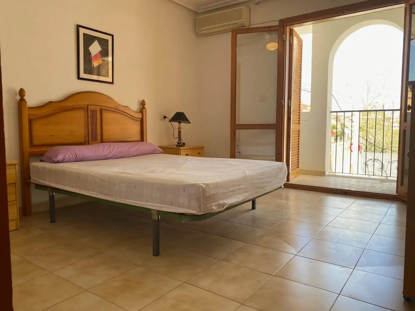 Schlafzimmer von Maisonette zur Miete in San Pedro del Pinatar mit Klimaanlage, Heizung und Privatgarten