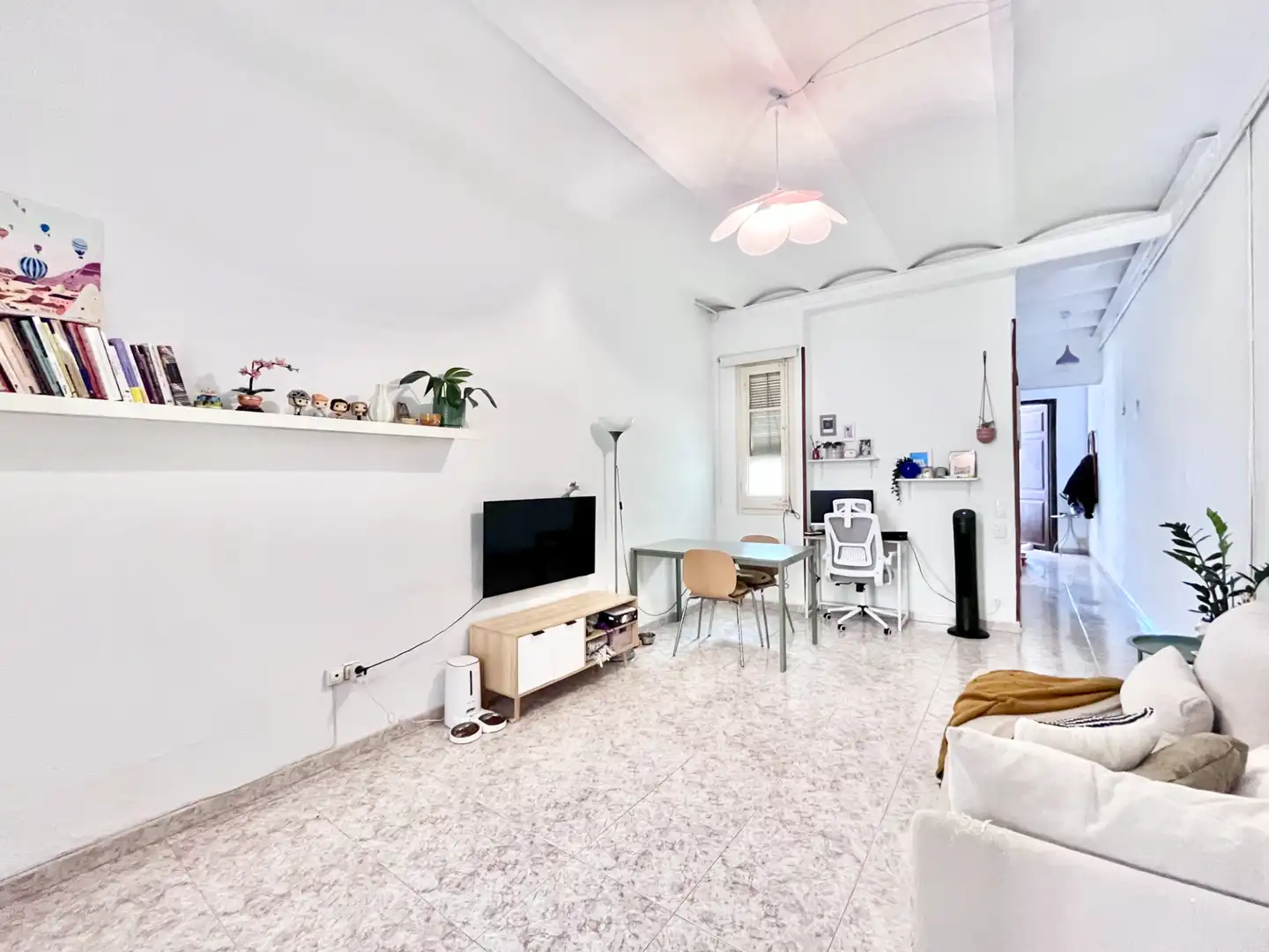 Sala de estar de Piso en venta en Barcelona con Aire acondicionado, Calefacción y Parquet