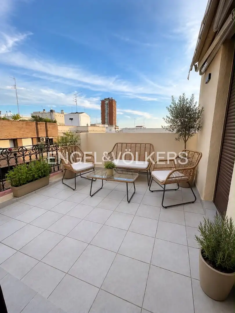 Terraza de Piso de alquiler en Madrid con Aire acondicionado, Calefacción y Terraza