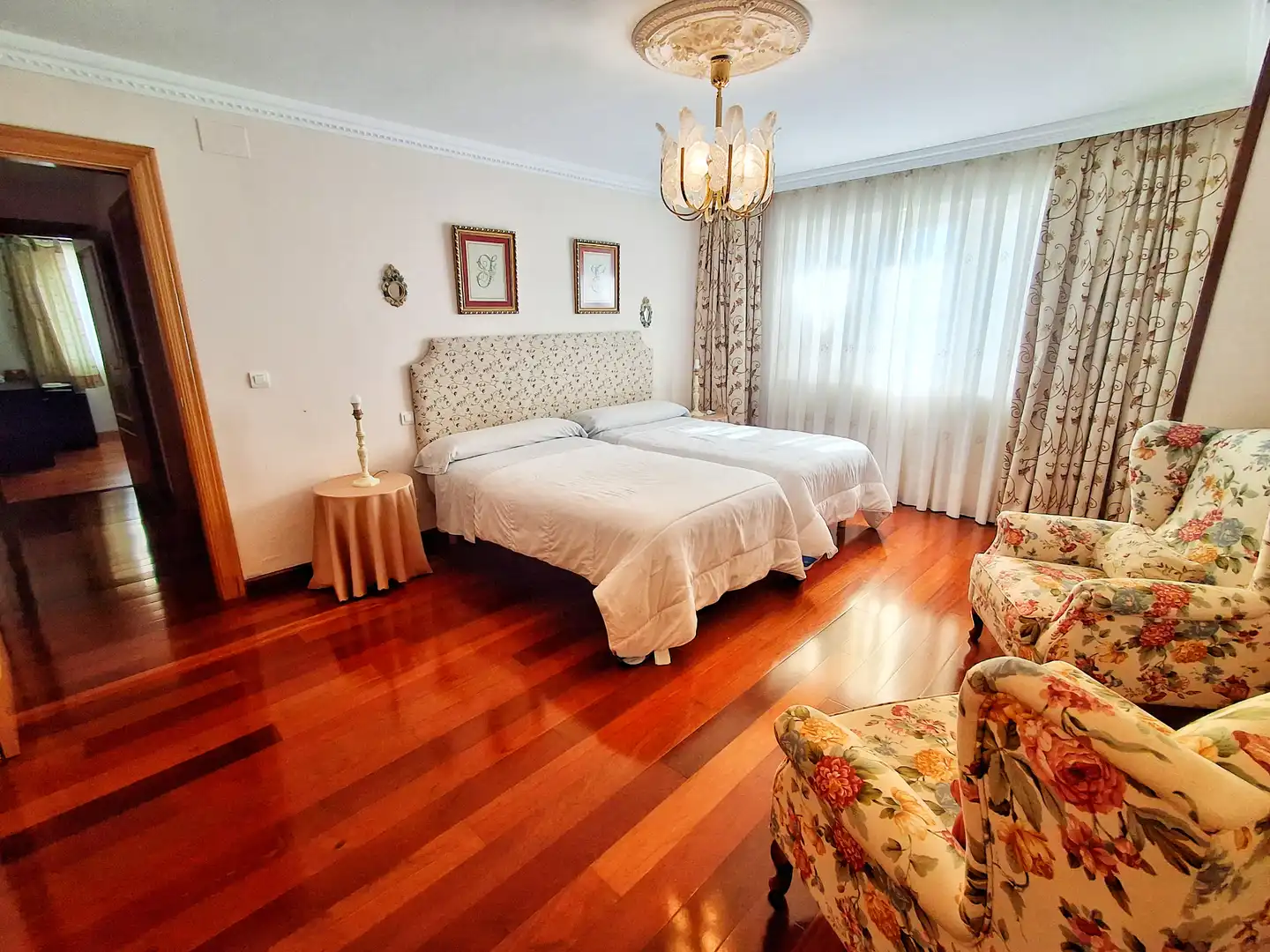 Bedroom of Houses for sale in Vadocondes  with Heating, Private garden and Parquet flooring