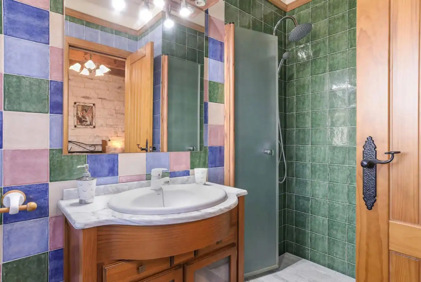 Baño de Finca rústica en venta en Vejer de la Frontera con Aire acondicionado, Jardín privado y Terraza