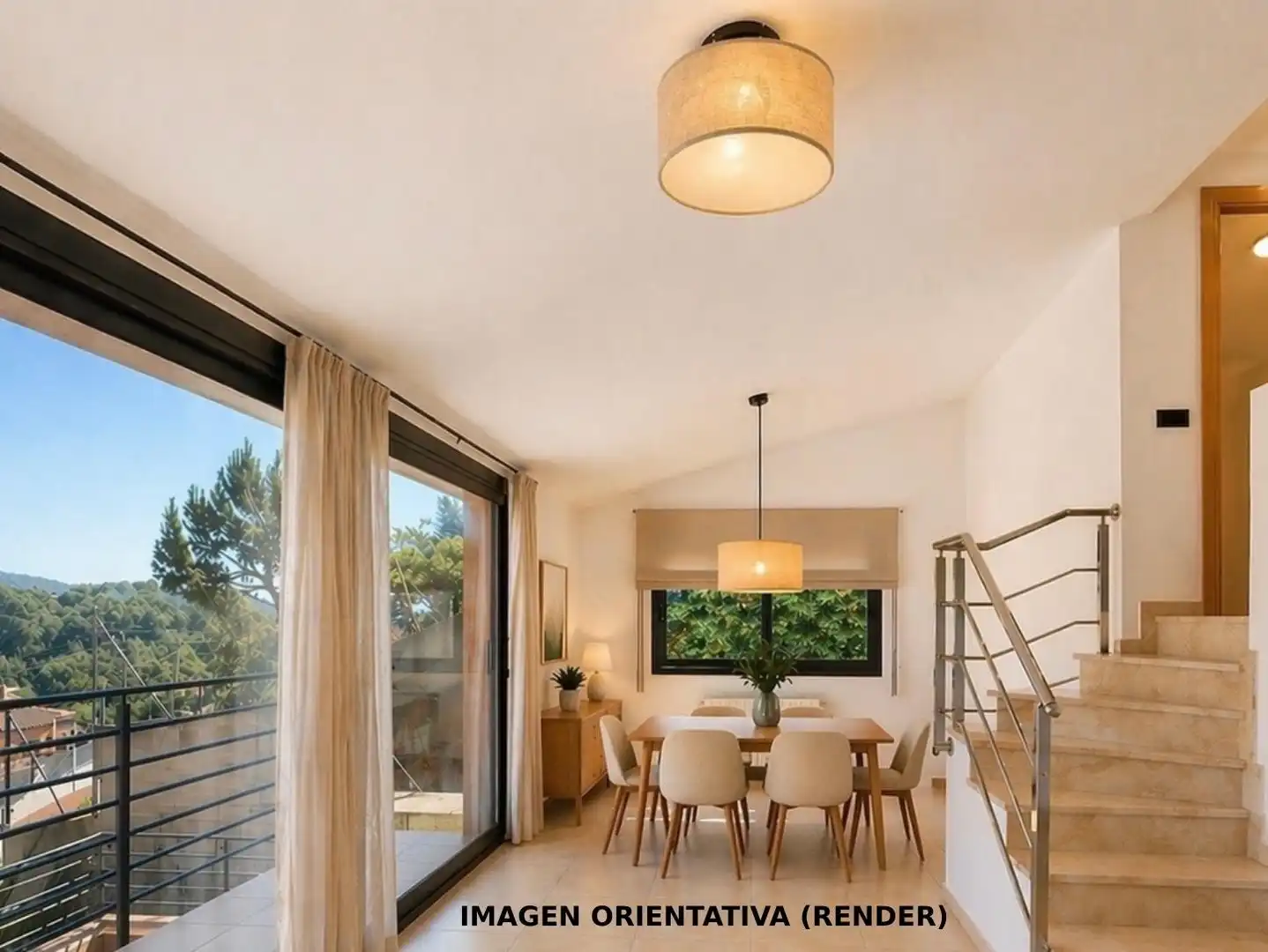 Esszimmer von Haus oder Chalet zum Verkauf in Dosrius mit Heizung und Privatgarten