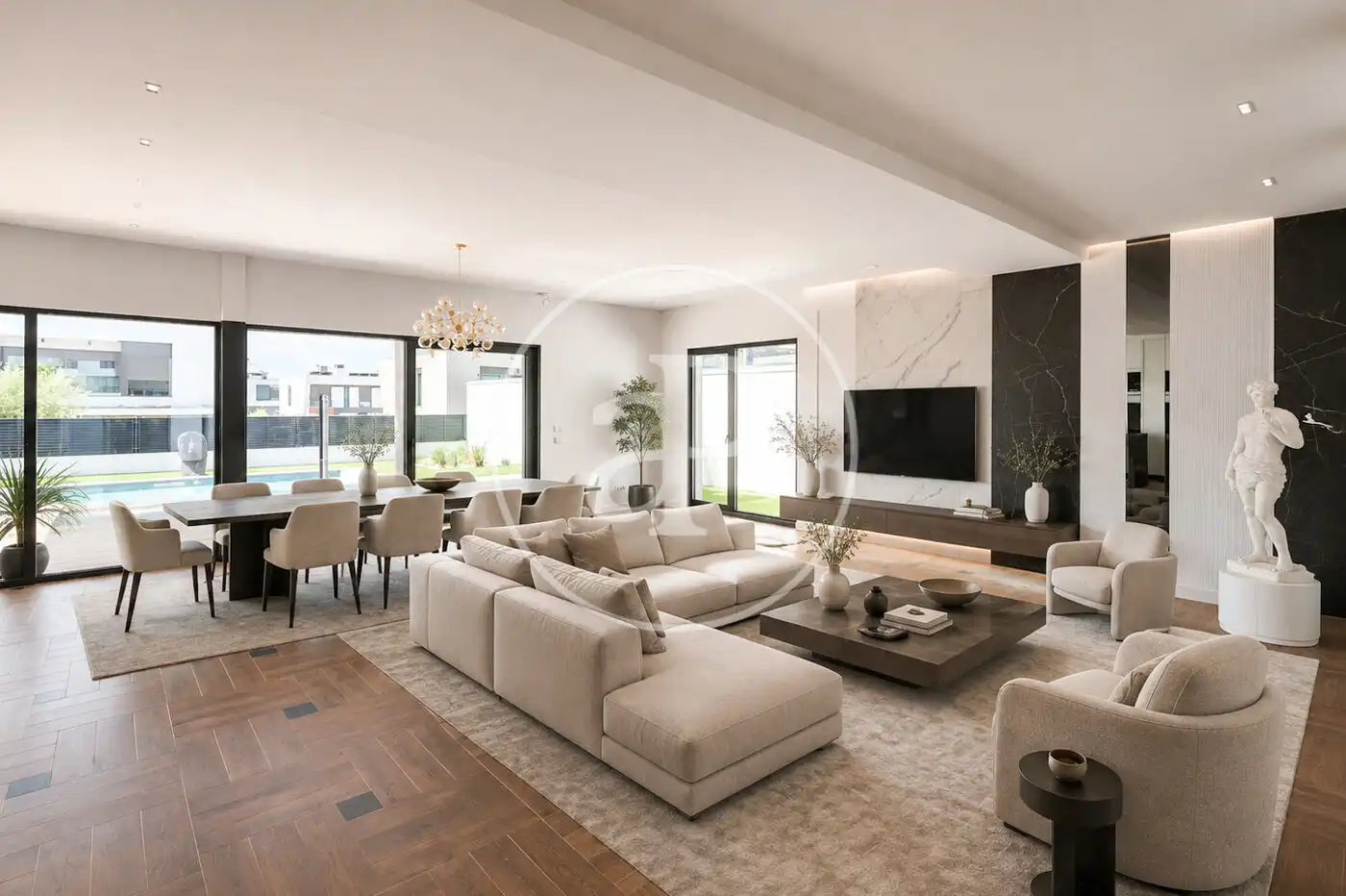 Casa aparellada amb piscina en venda a C. Tallín, imagen 6