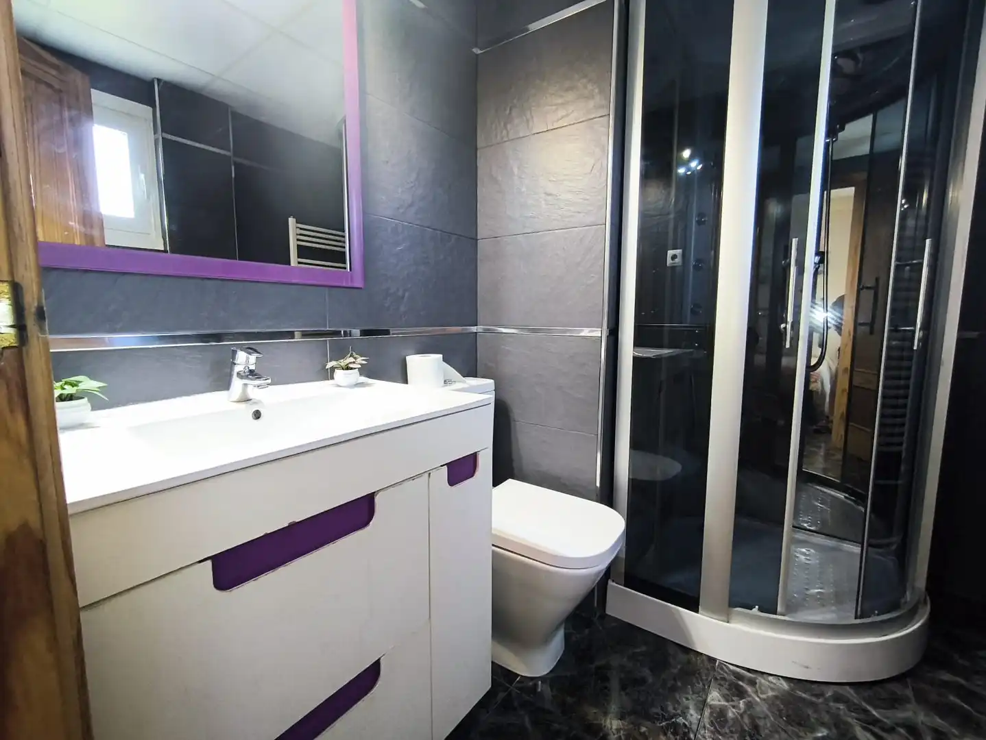 Bathroom of Flat for share in Collado Villalba  with Heating, Terrace and Furnished