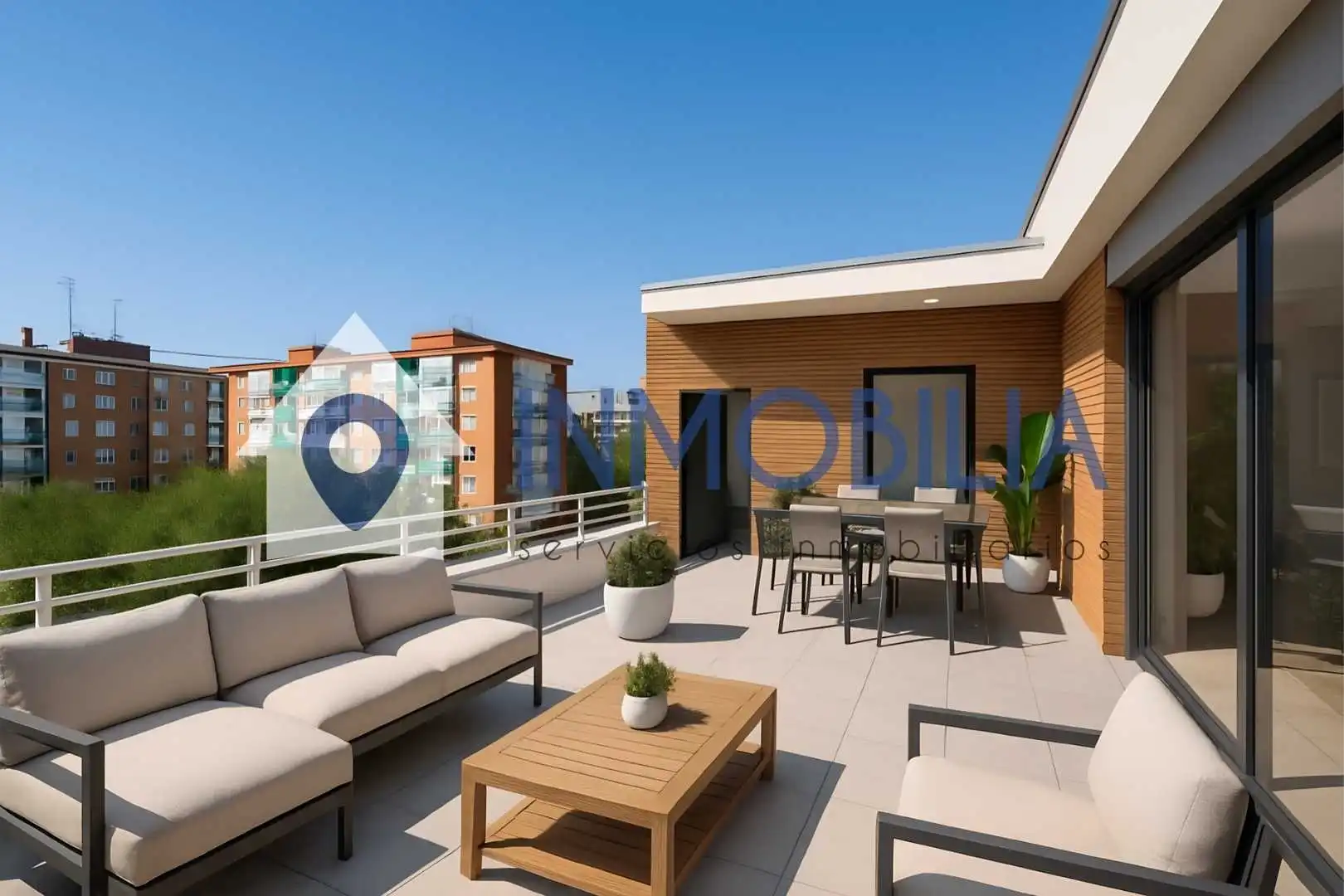 Terraza de Ático en venta en Madrid con Calefacción y Terraza