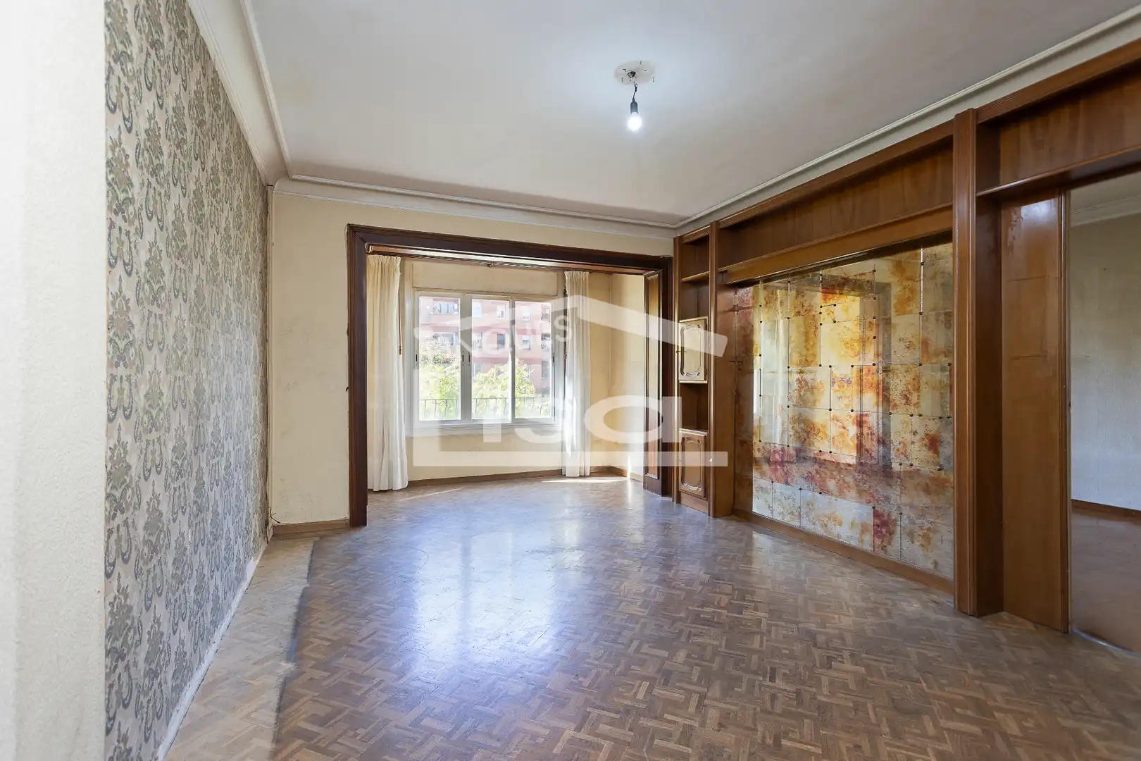 Sala de estar de Piso en venta en Barcelona con Calefacción, Trastero y Balcón