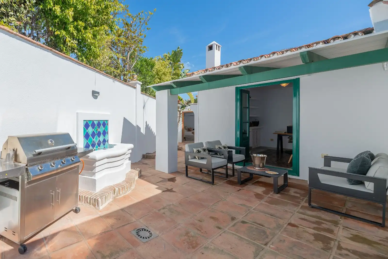 Terraza de Casa o chalet en venta en Marbella con Aire acondicionado, Calefacción y Jardín privado
