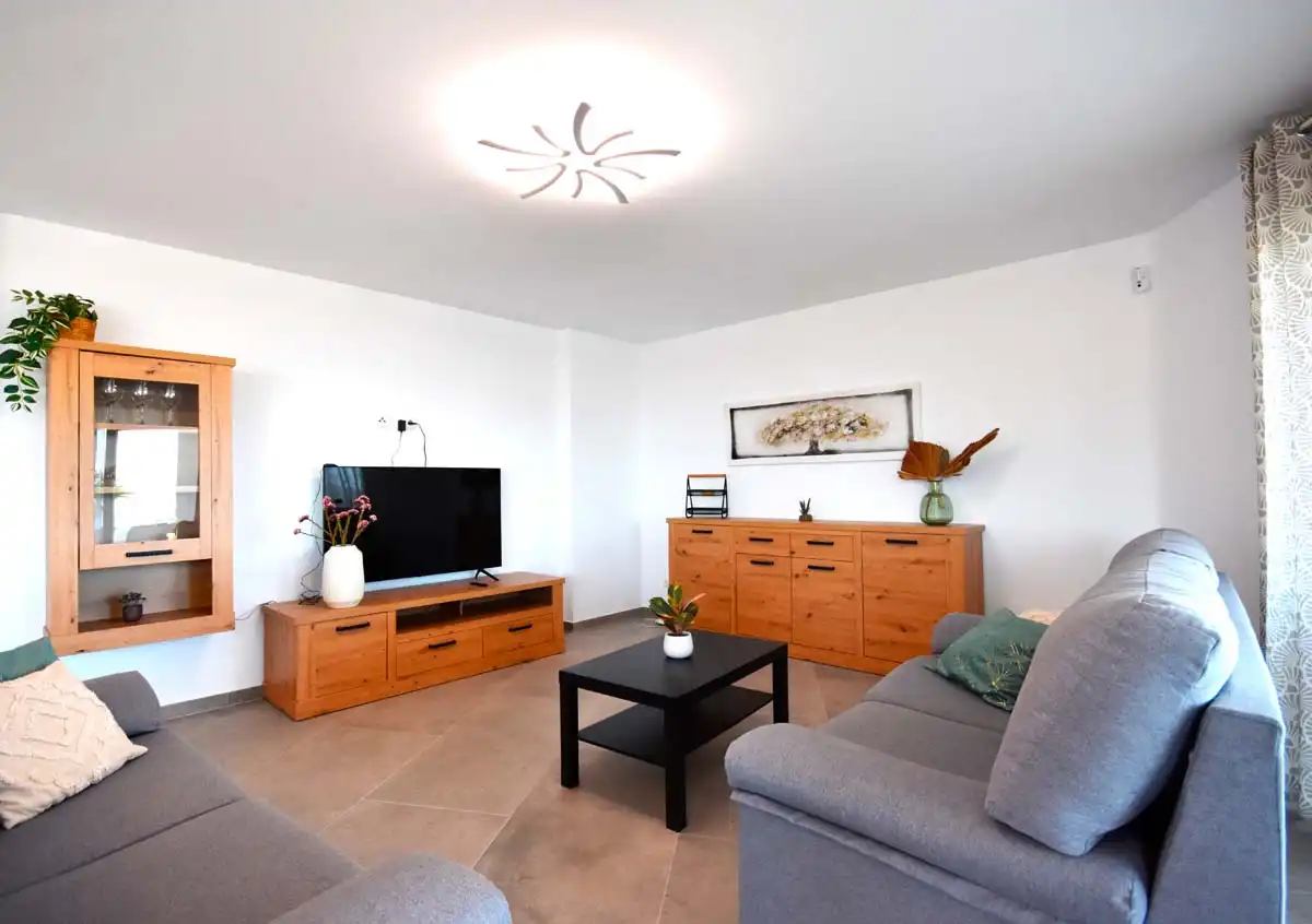Sala de estar de Casa o chalet en venta en Calpe / Calp con Aire acondicionado, Jardín privado y Terraza