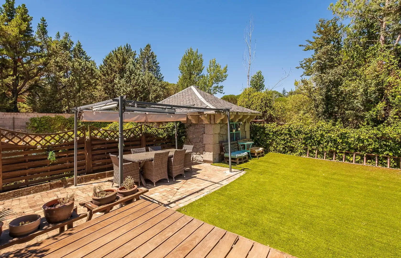 Terrassa de Casa o xalet en venda en Guadarrama amb Aire condicionat, Calefacció i Jardí privat