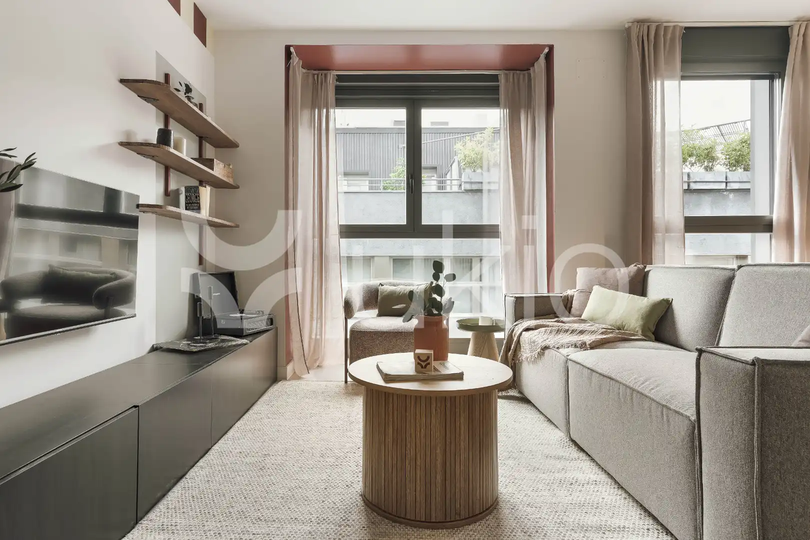 Wohnzimmer von Wohnungen zur Miete in Madrid mit Heizung, Möbliert und Ofen