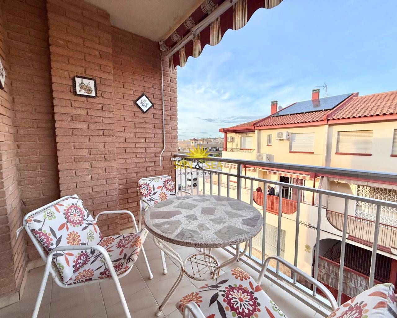Terraza de Piso de alquiler en Los Alcázares con Aire acondicionado, Calefacción y Amueblado