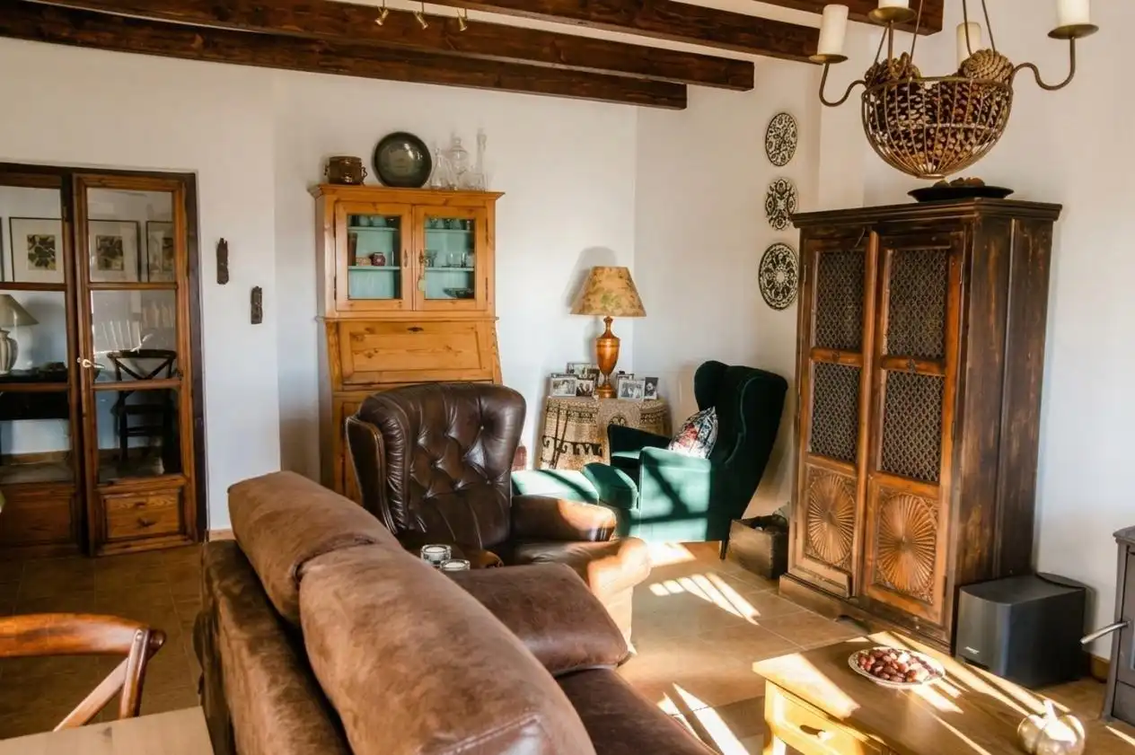 Sala d'estar de Finca rústica en venda en Pórtugos
