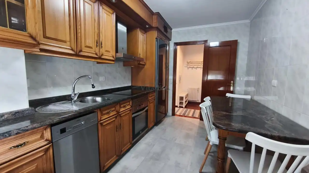 Kitchen of Flat for rent in Ourense Capital   with Heating, Parquet flooring and Storage room