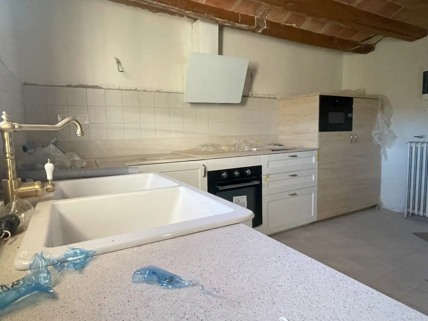 Cocina de Finca rústica en venta en Quart con Calefacción, Jardín privado y Parquet
