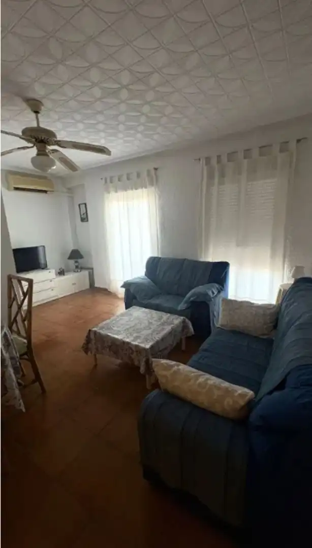Living room of Flat for rent in Elche / Elx  with Air Conditioner, Furnished and Balcony