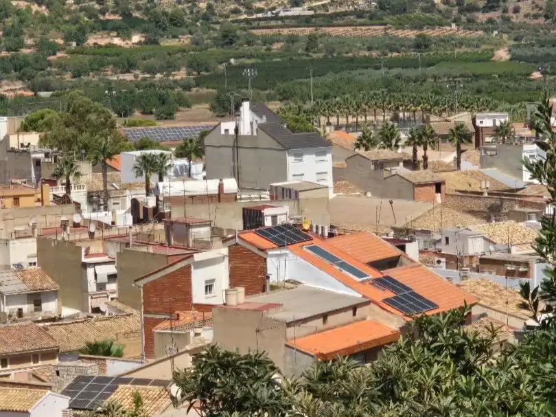 Vista exterior de Casa o chalet en venta en Turís con Aire acondicionado, Terraza y Piscina