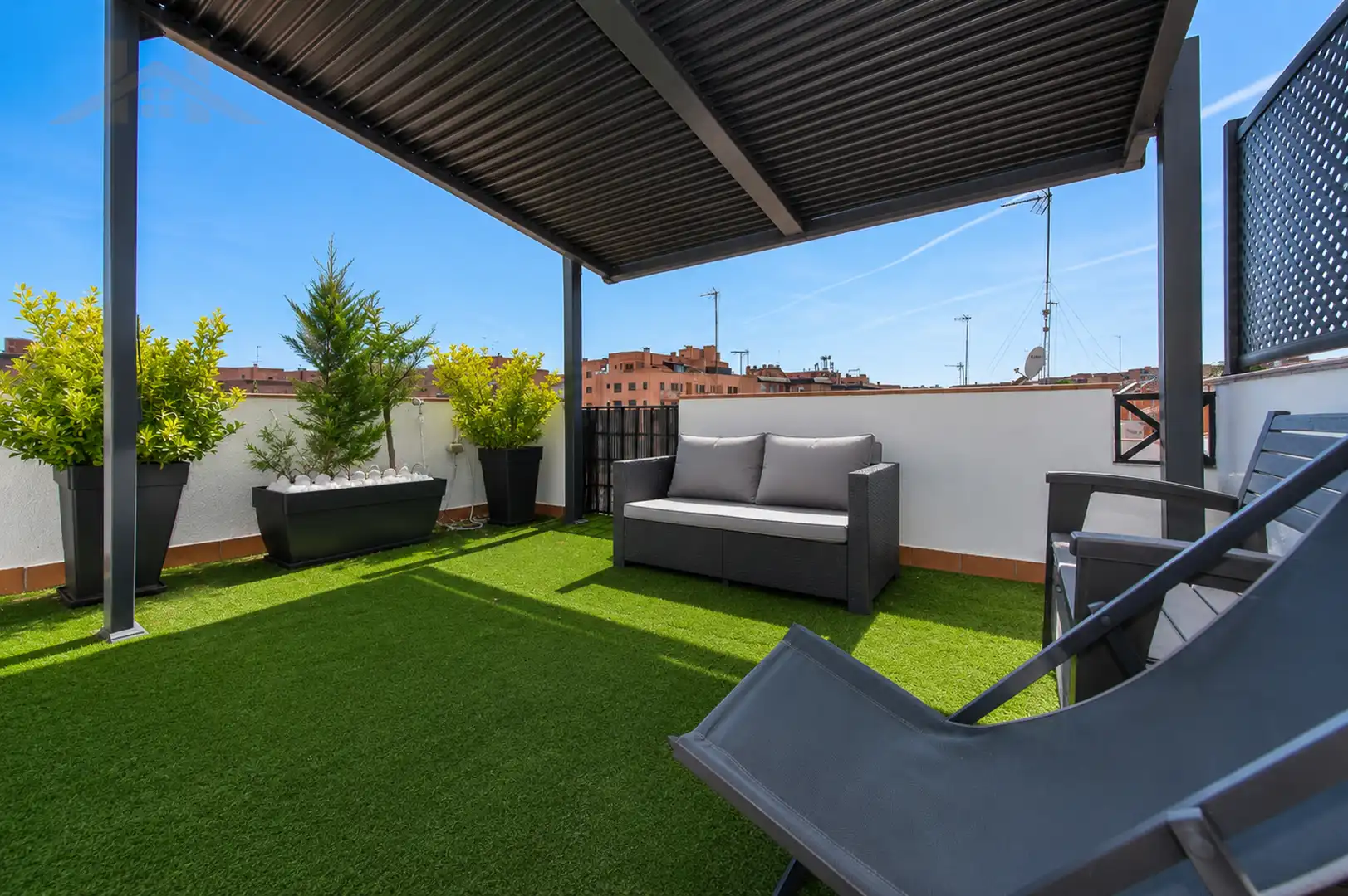 Terraza de Casa adosada en venta en Alcobendas con Aire acondicionado, Calefacción y Jardín privado