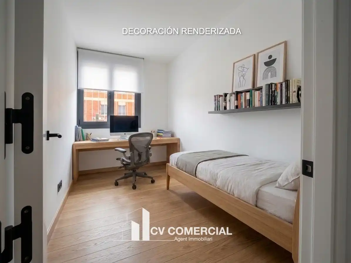 Bedroom of Flat for sale in Pallejà  with Air Conditioner, Heating and Parquet flooring