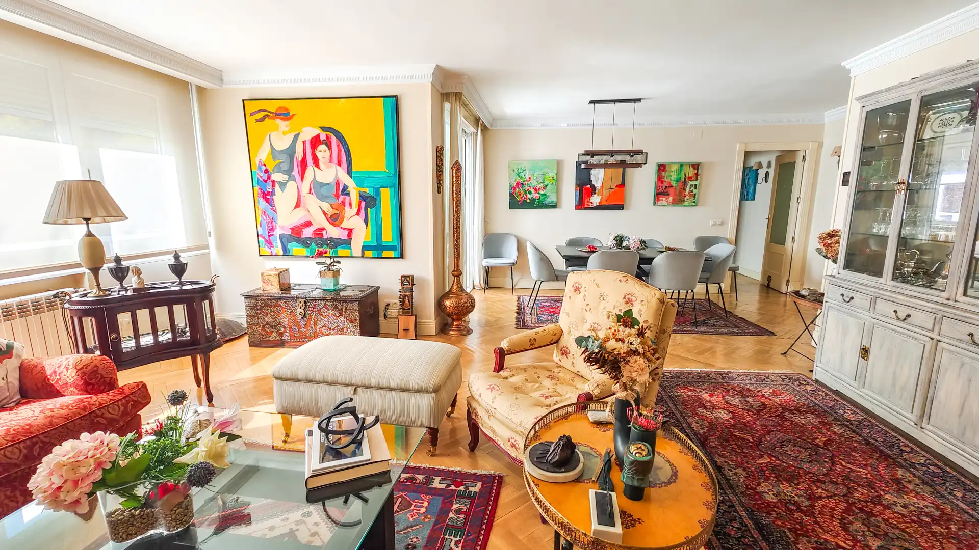 Sala de estar de Piso en venta en Madrid con Aire acondicionado, Calefacción y Jardín privado