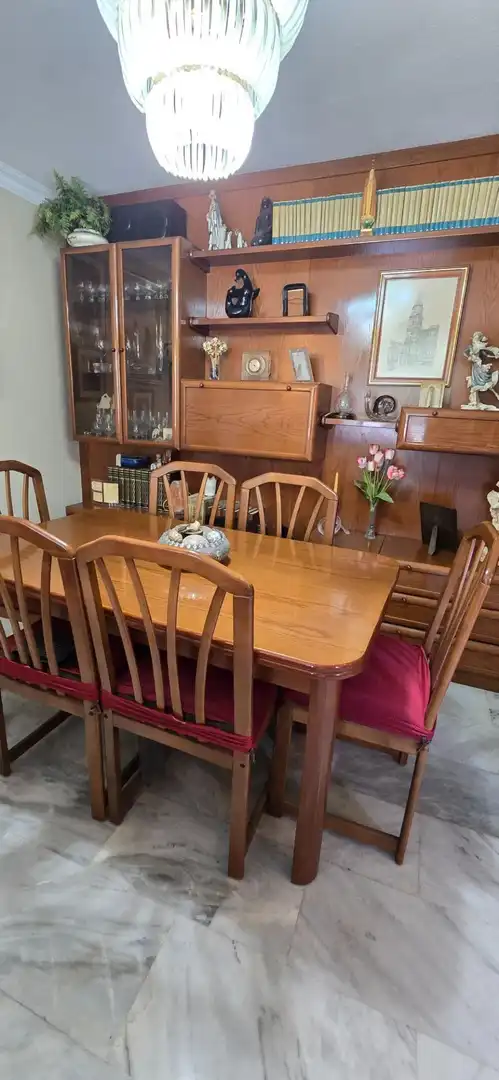 Menjador de Casa adosada en venda en Málaga amb Aire condicionat, Calefacció i Jardí privat