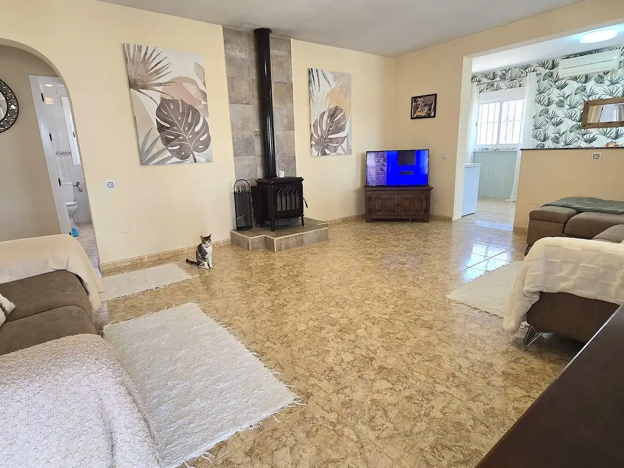 Sala de estar de Casa o chalet en venta en Zurgena con Aire acondicionado y Piscina