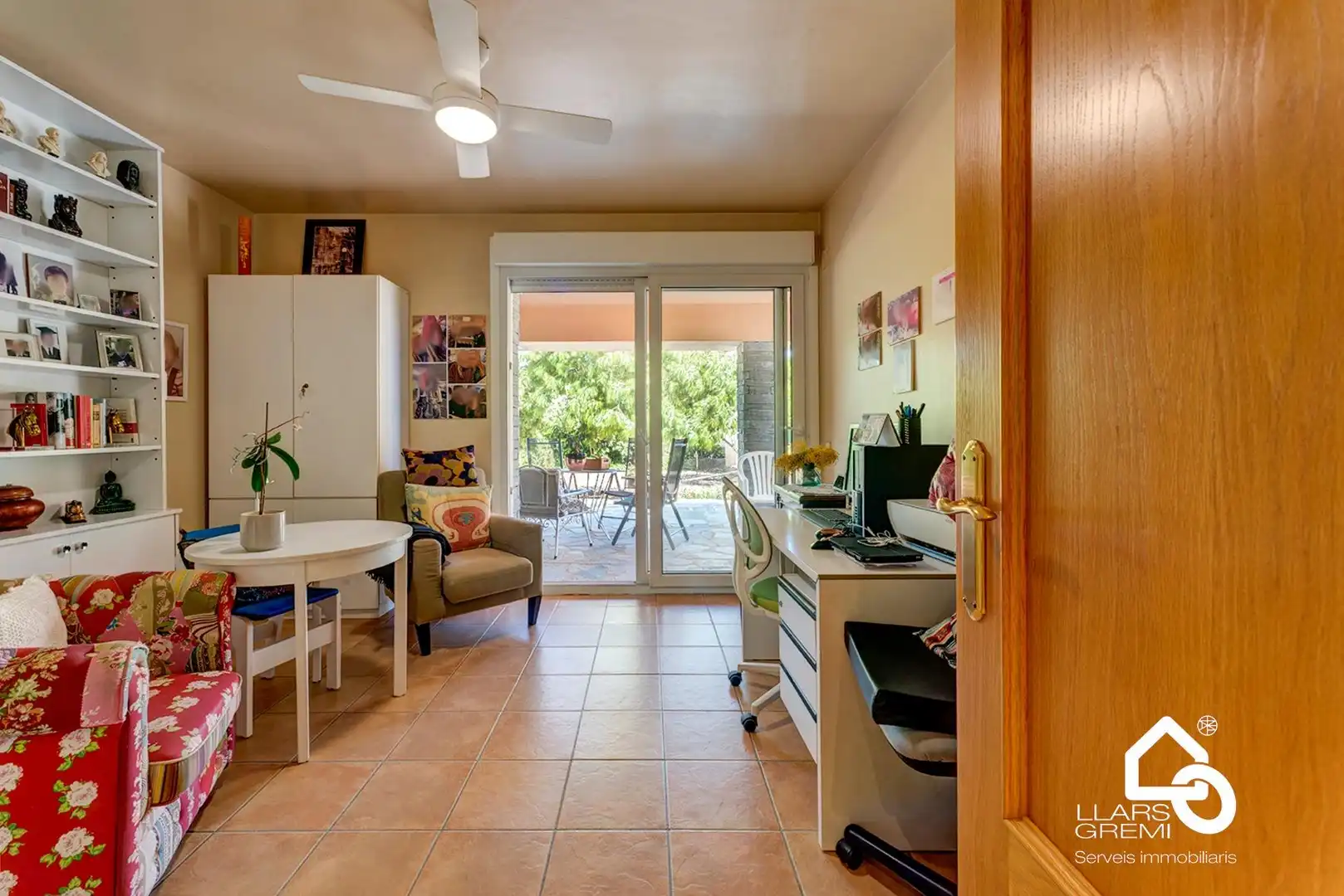 Sala d'estar de Casa o xalet en venda en La Llacuna amb Calefacció, Jardí privat i Terrassa