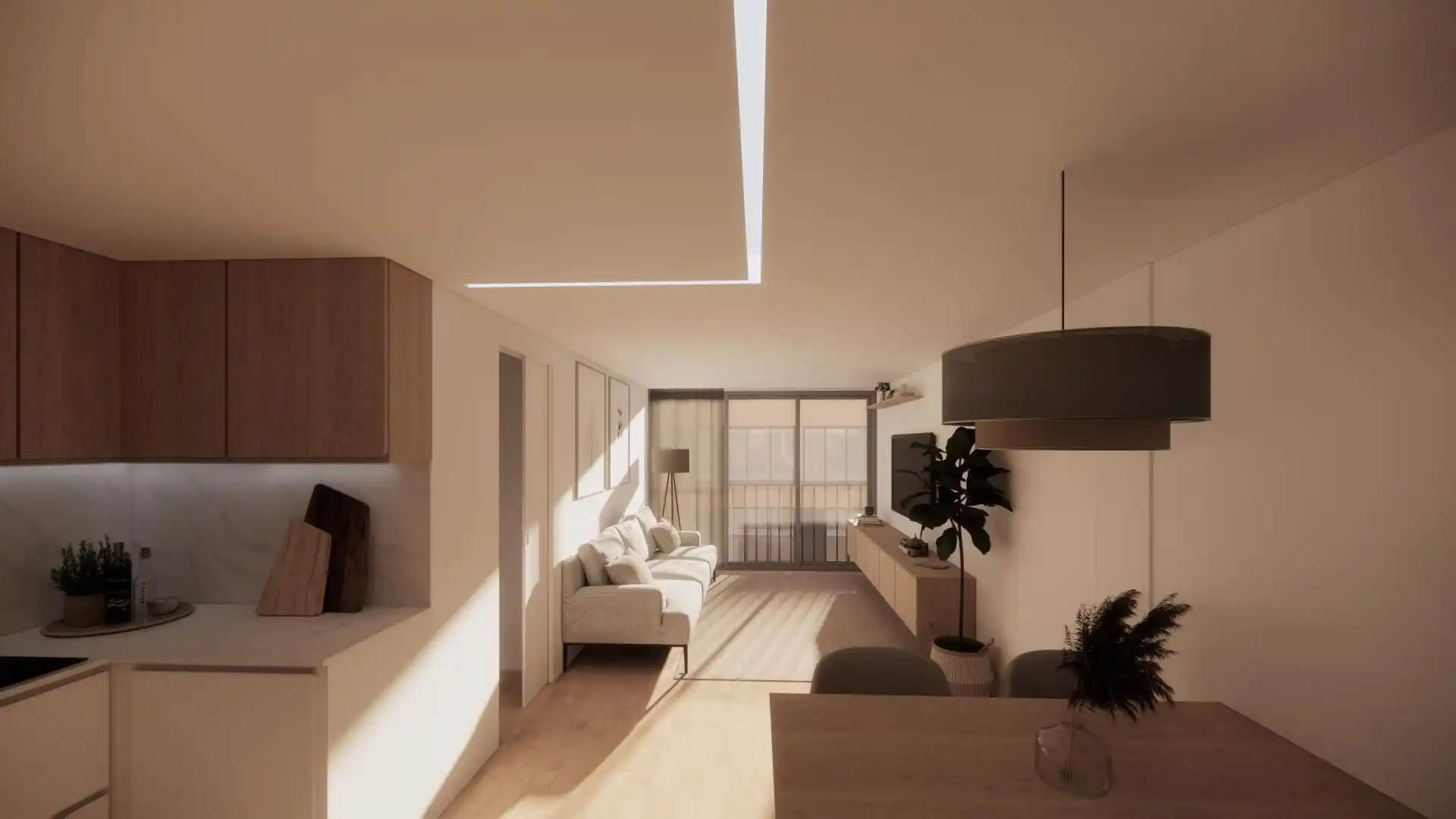 Sala de estar de Piso en venta en Sabadell con Aire acondicionado y Calefacción